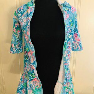 Lilly Pulitzer swimsuit coverup child size 8/10 multicolor